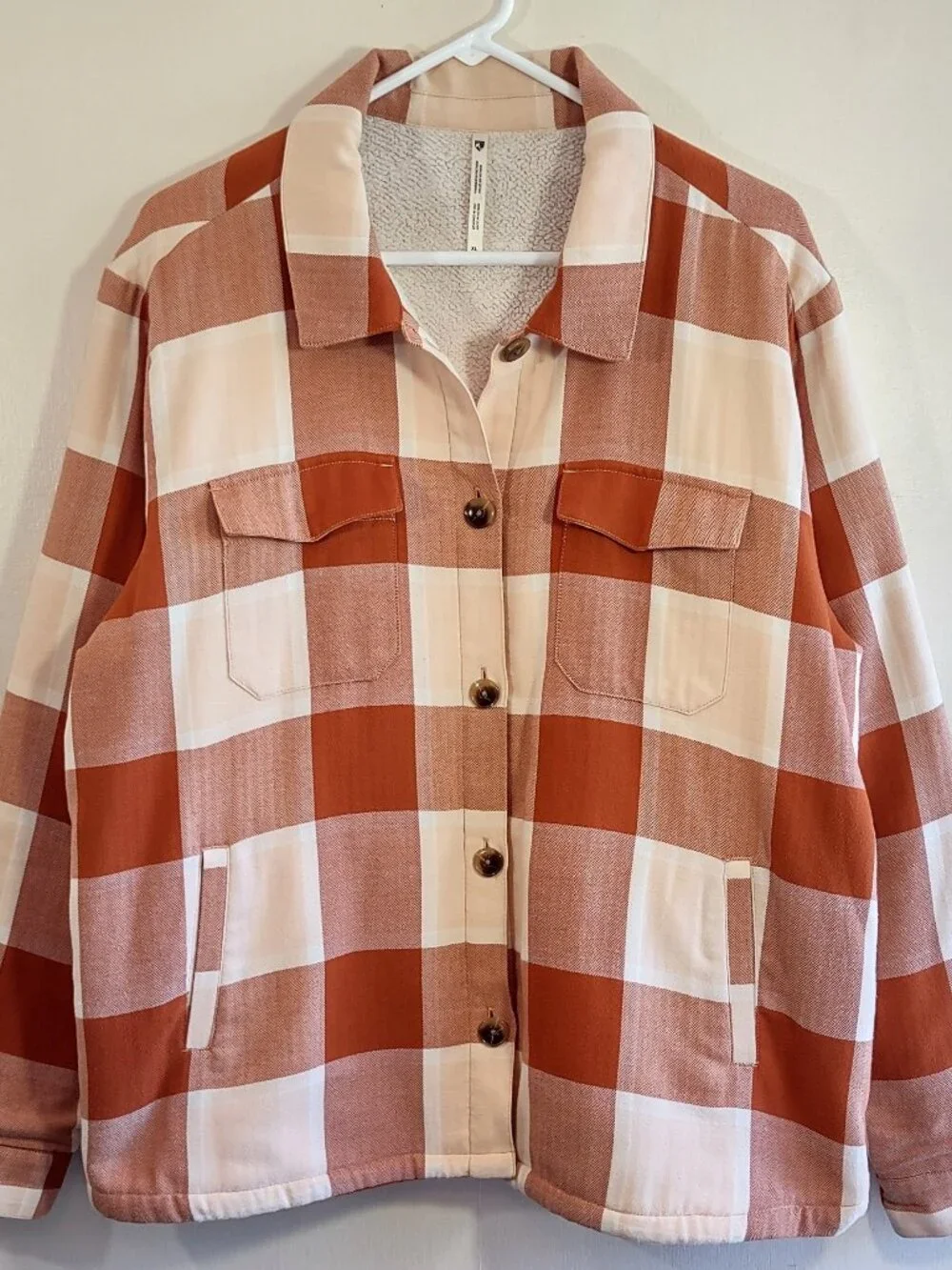 KUHL Ember Shirtjak Womens Jacket XL Fleece Buffalo Plaid Outdoor Cabin Nature